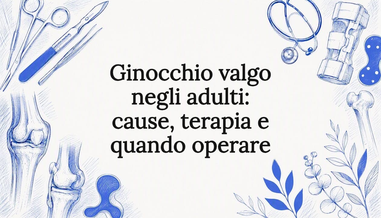 Ginocchio valgo negli adulti: cause, terapia e quando operare