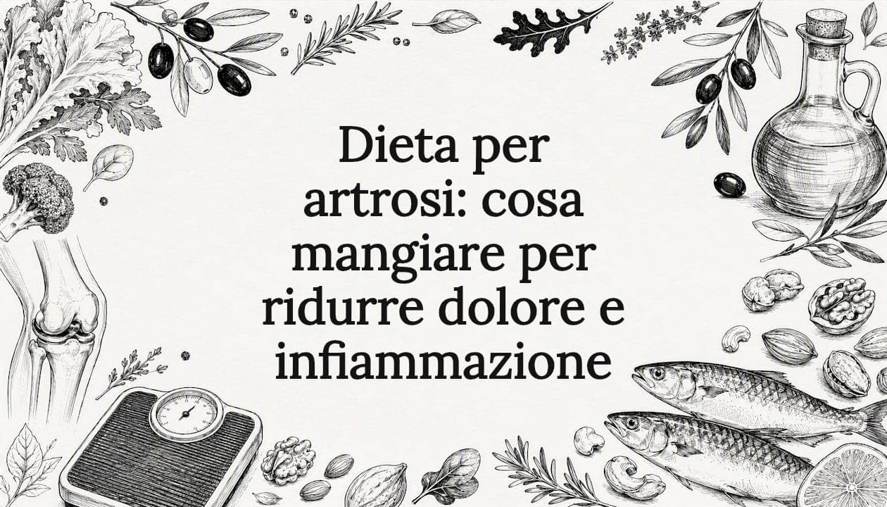Dieta per artrosi: cosa mangiare per ridurre dolore e infiammazione