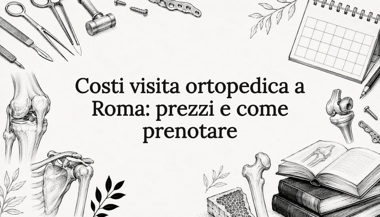 Costi visita ortopedica a Roma: prezzi e come prenotare
