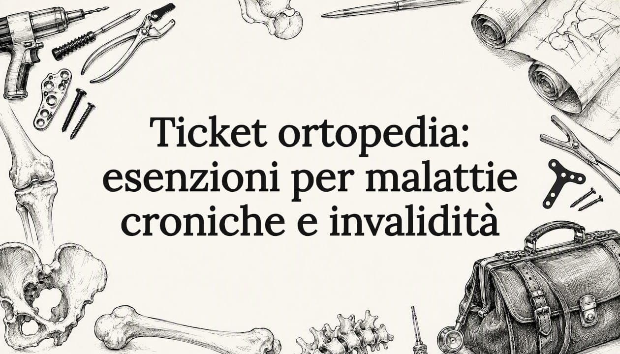 Ticket ortopedia: esenzioni per malattie croniche e invalidità