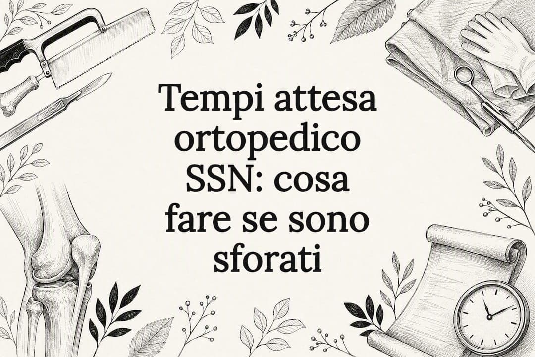 Tempi attesa ortopedico SSN: cosa fare se sono sforati