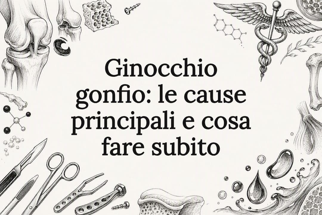 Ginocchio gonfio: le cause principali e cosa fare subito