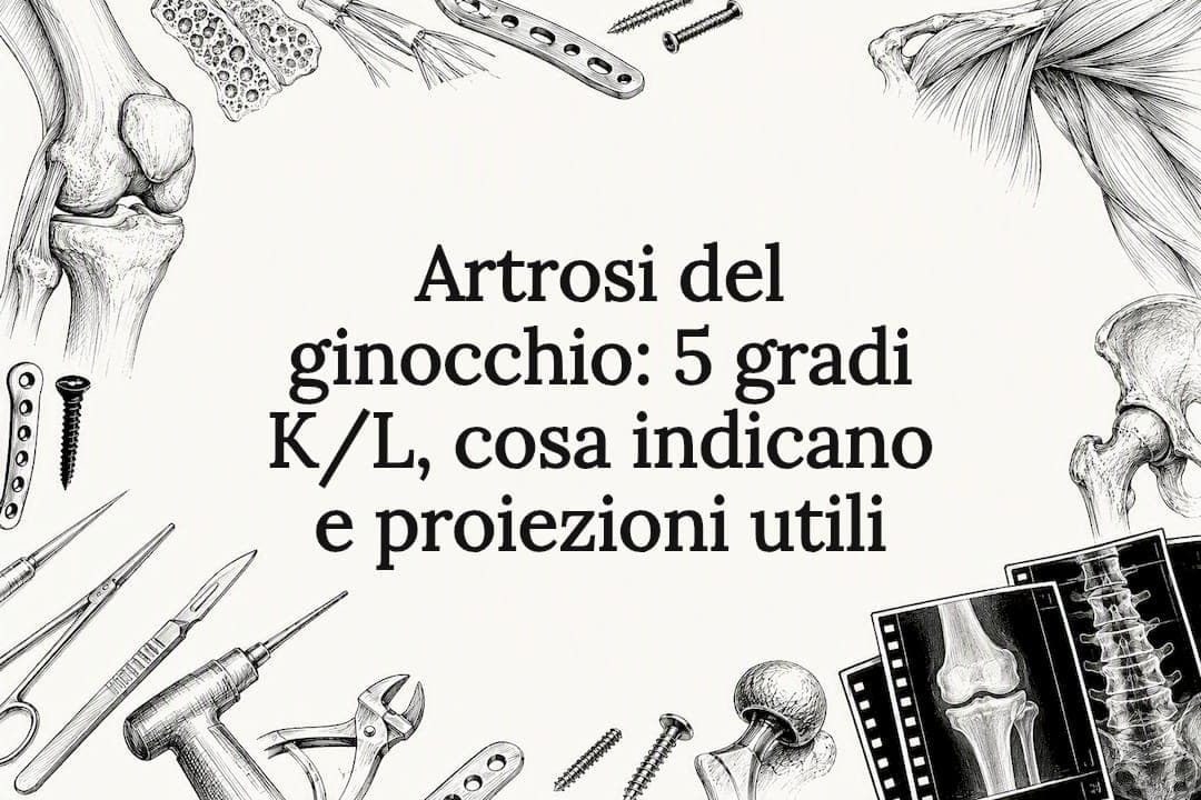 Artrosi del ginocchio: 5 gradi K/L, cosa indicano e proiezioni utili