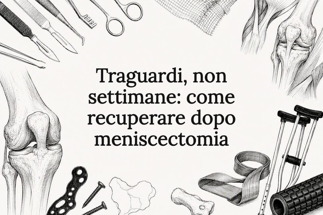 Traguardi, non settimane: come recuperare dopo meniscectomia