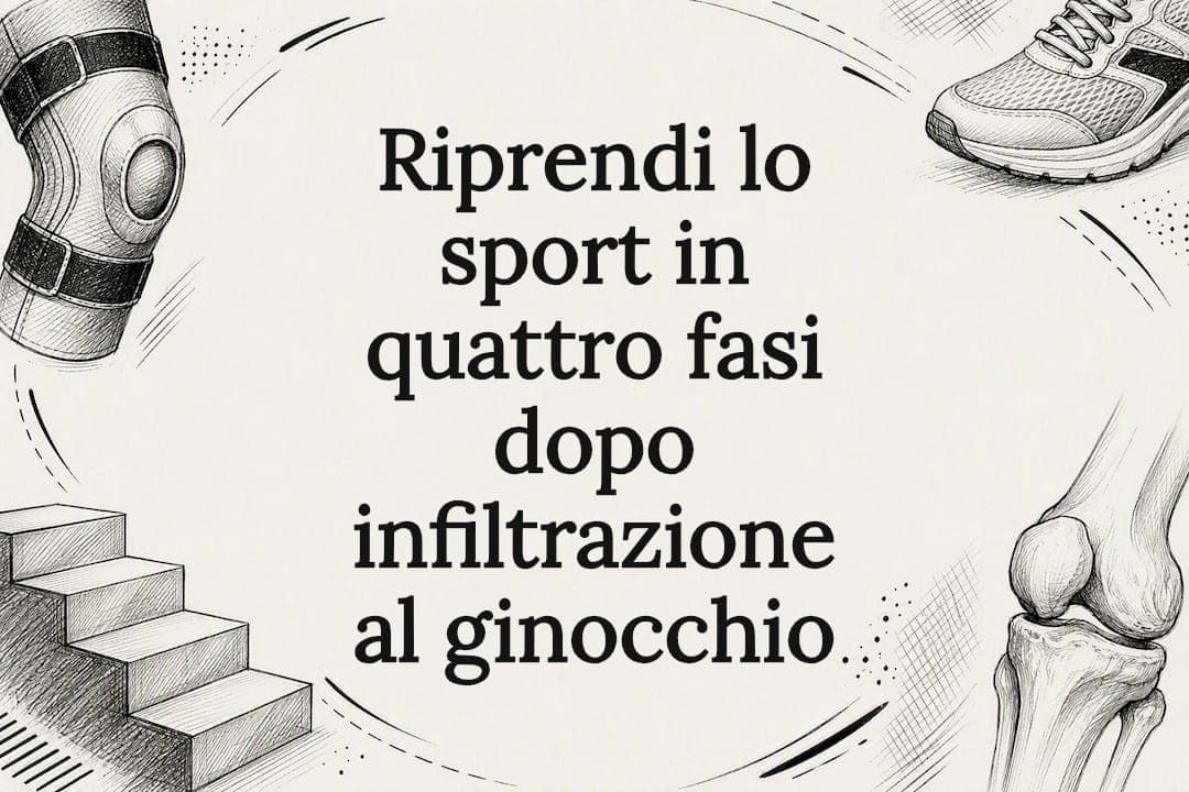 Riprendi lo sport in quattro fasi dopo infiltrazione al ginocchio