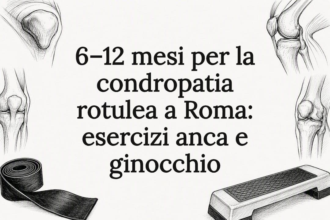 6–12 mesi per la condropatia rotulea a Roma: esercizi anca e ginocchio