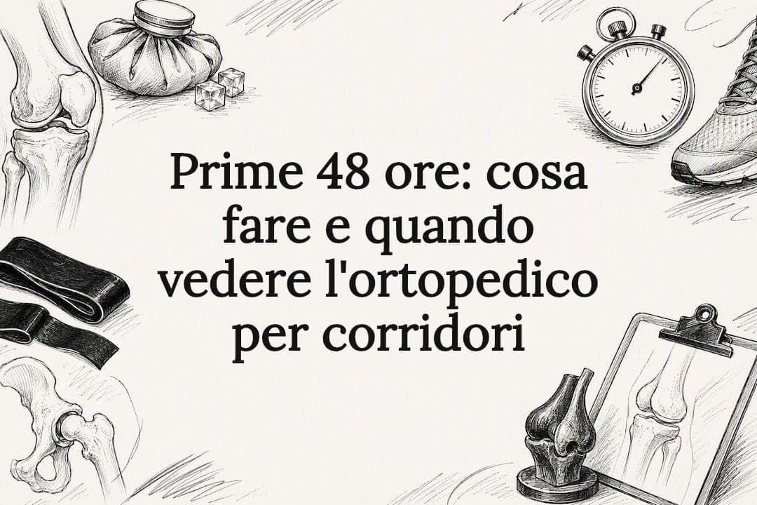 Prime 48 ore: cosa fare e quando vedere l'ortopedico per corridori