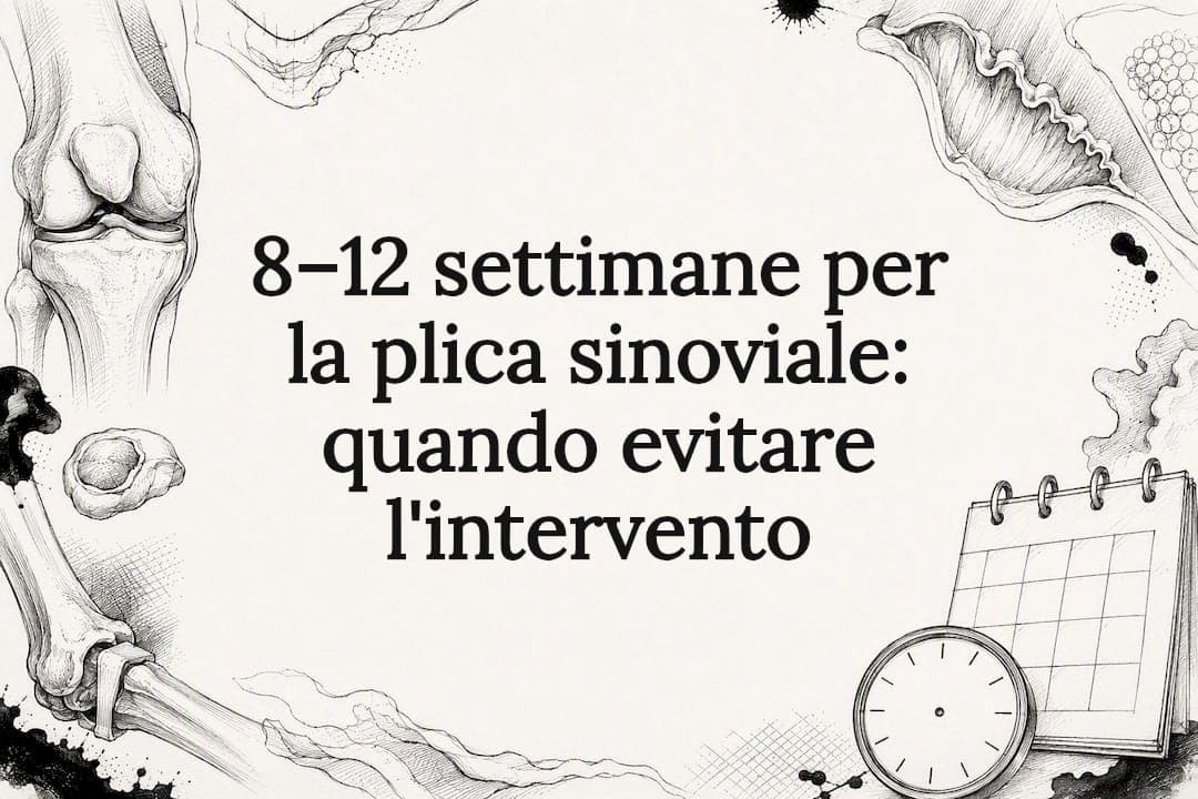 8–12 settimane per la plica sinoviale: quando evitare l'intervento