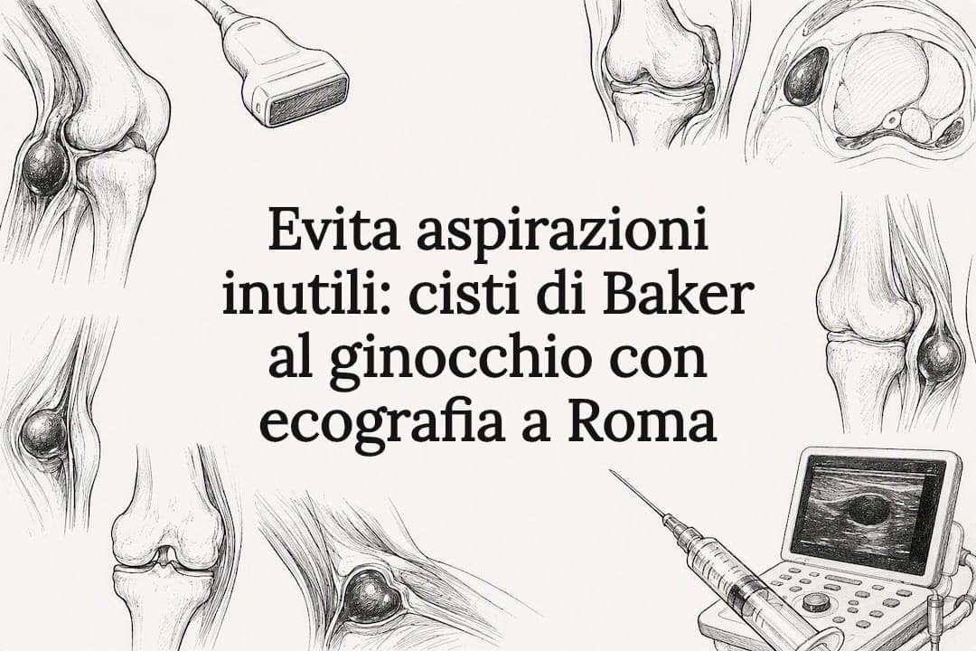 Evita aspirazioni inutili: cisti di Baker al ginocchio con ecografia a Roma