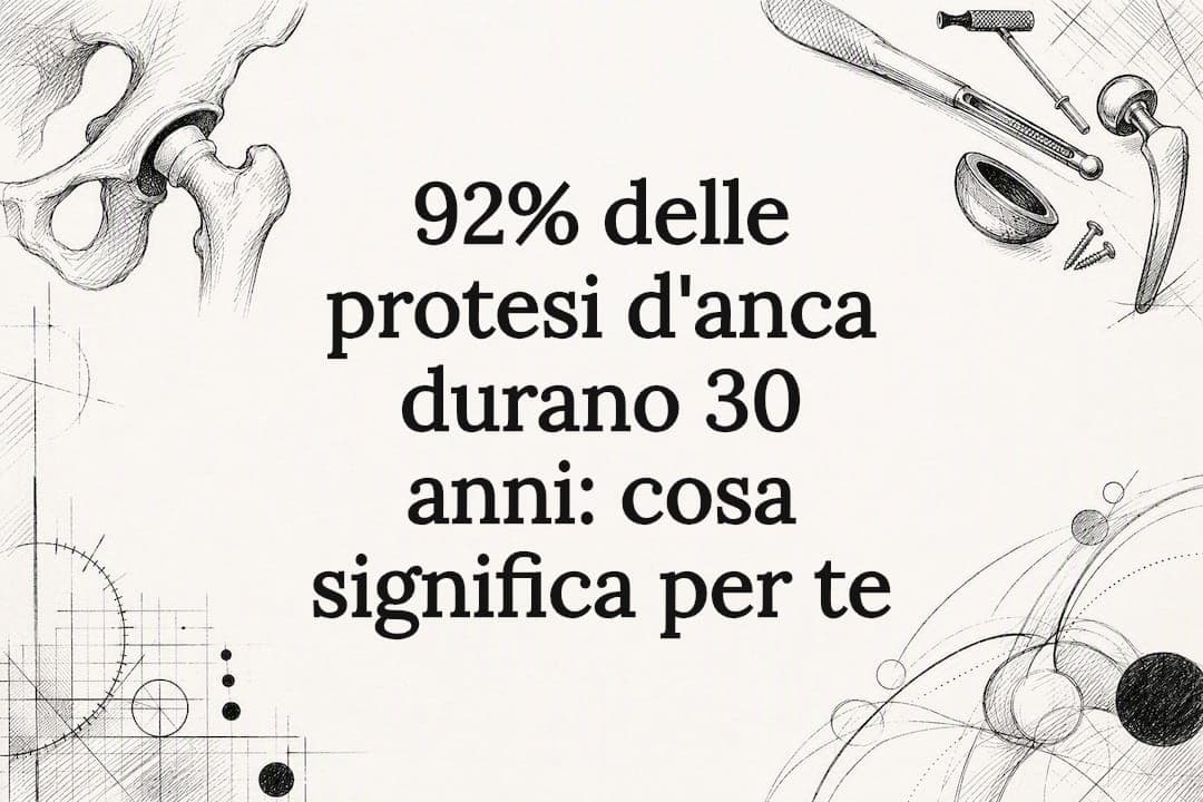 92% delle protesi d'anca durano 30 anni: cosa significa per te