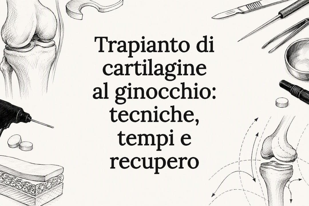Trapianto di cartilagine al ginocchio: tecniche, tempi e recupero