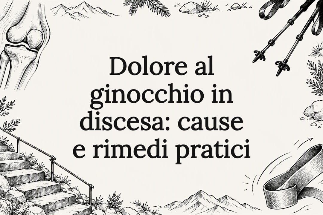 Dolore al ginocchio in discesa: cause e rimedi pratici