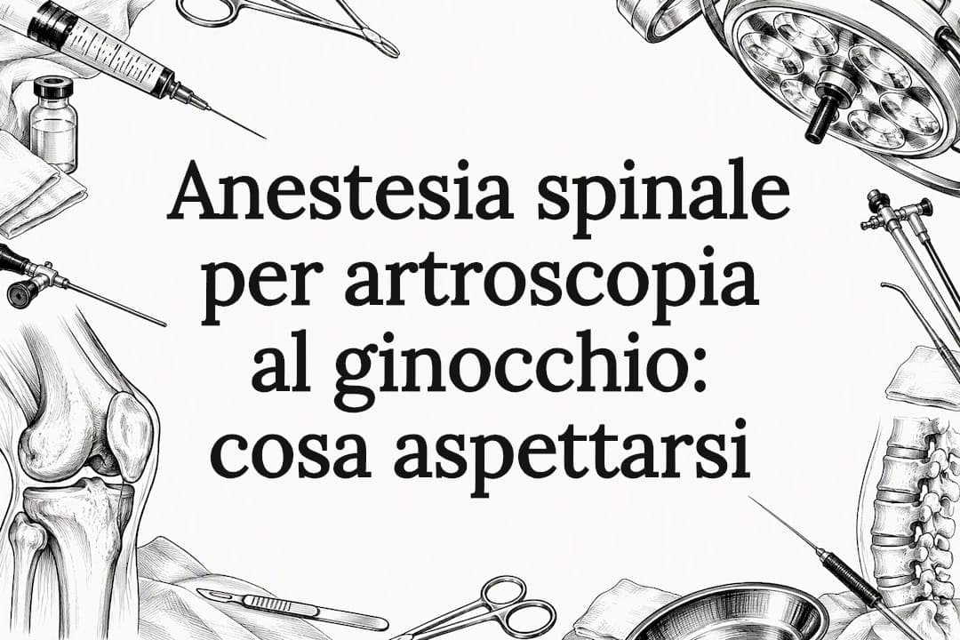 Anestesia spinale per artroscopia al ginocchio: cosa aspettarsi