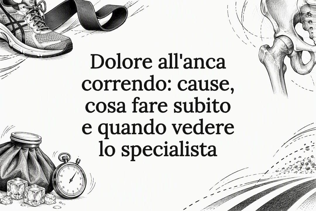 Dolore all'anca correndo: cause, cosa fare subito e quando vedere lo specialista