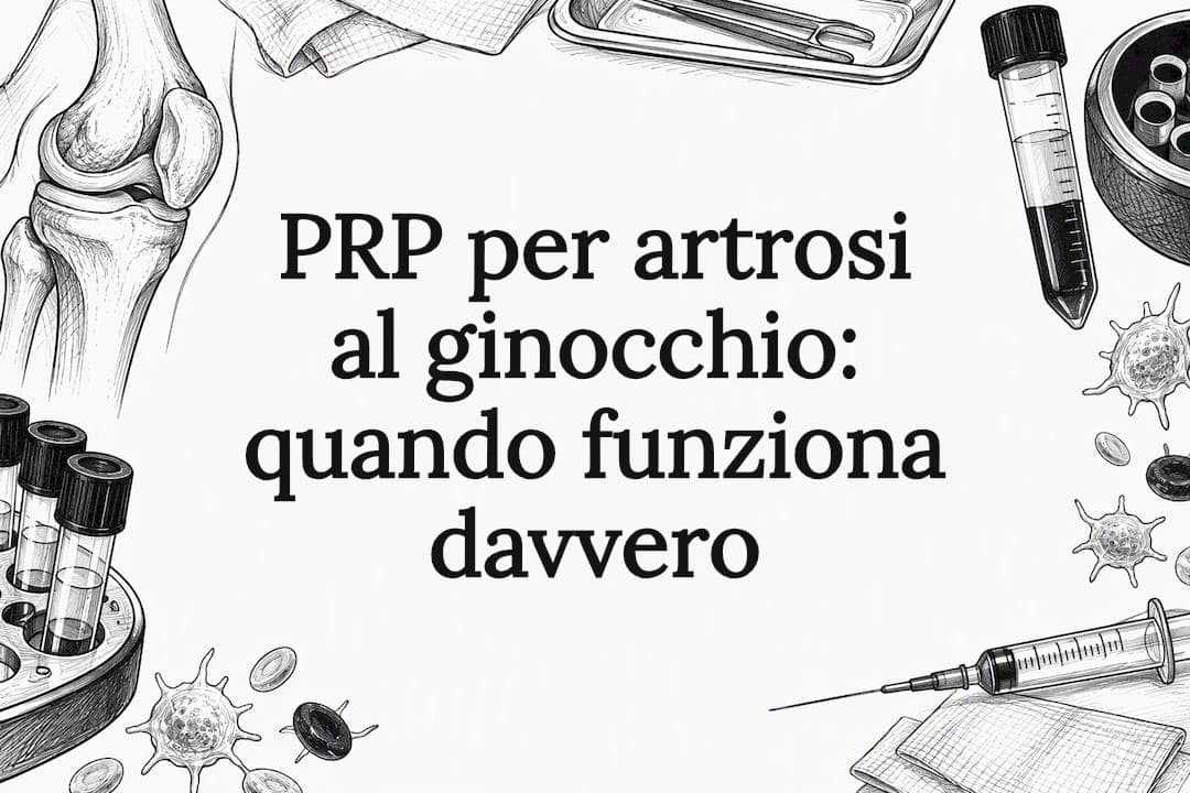 PRP per artrosi al ginocchio: quando funziona davvero